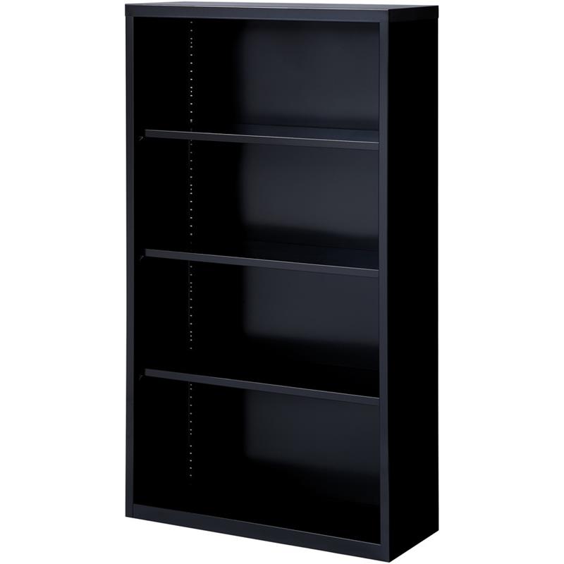 Image BOOKCASE 4SHLF 60 BLK LORELL