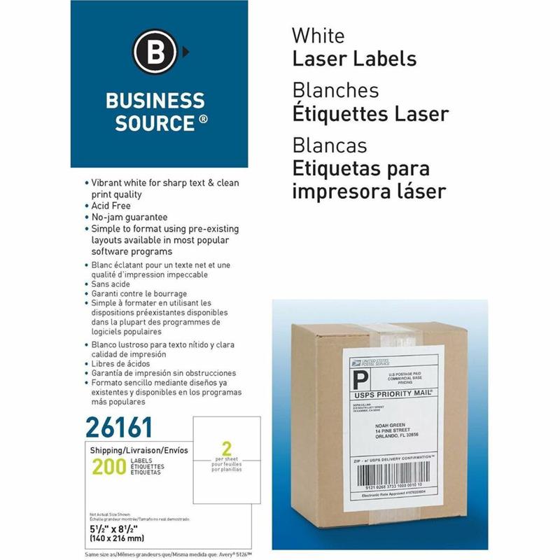 Image LABEL LASER 5.5 x 8.5 (100)