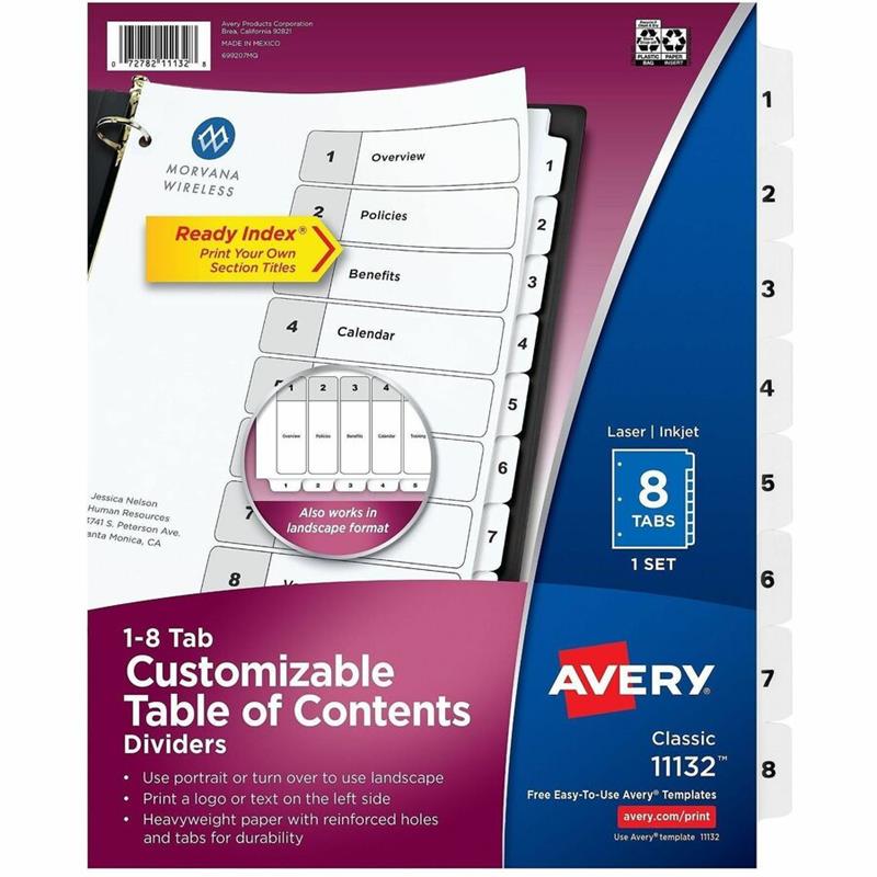 Image Ready Index® Dividers