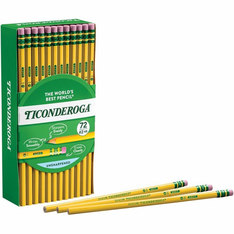 Image PENCIL TICONDEROGA HB (72)