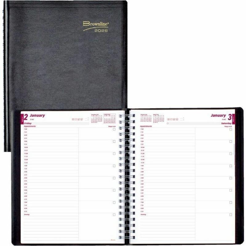 Image DAILY PLANNER EN 11X8.5" BLK