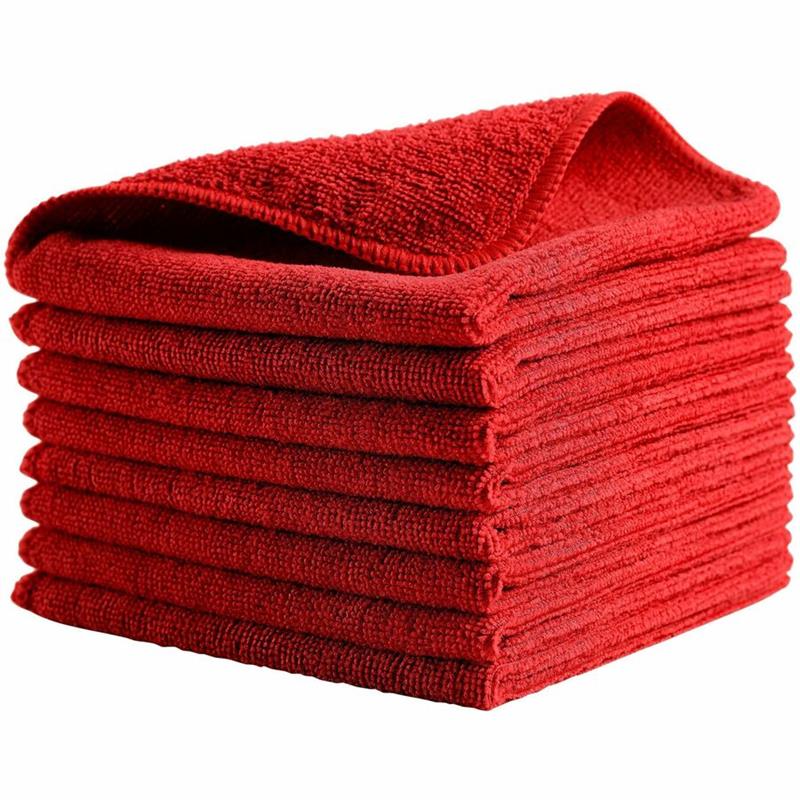 Image MICROFIBER CLOTH 12X12" RED (24)