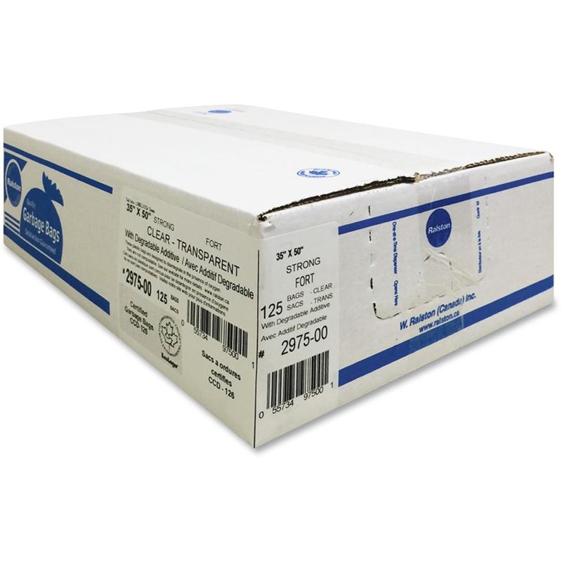 Image GARBAGE BAG IND.STR.35X50 CLR (125)