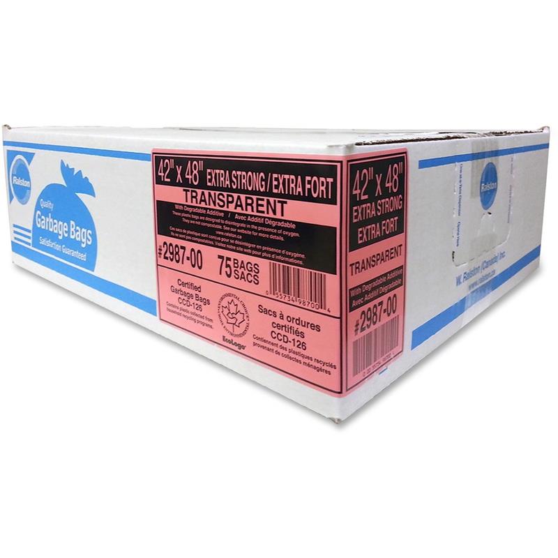 Image GARBAGE BAG IND.XSTR.42X48 CLR (75)