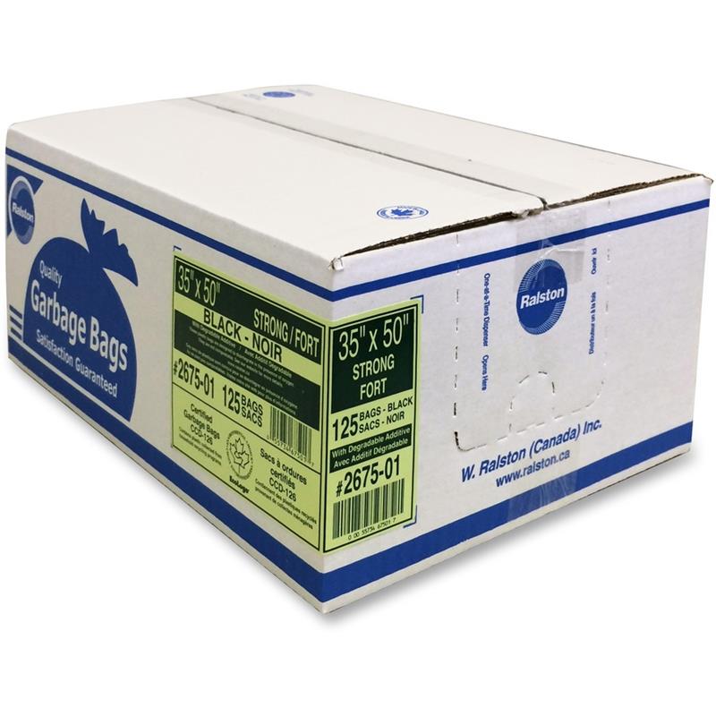 Image GARBAGE BAG IND.STR.35X50 BK (125)