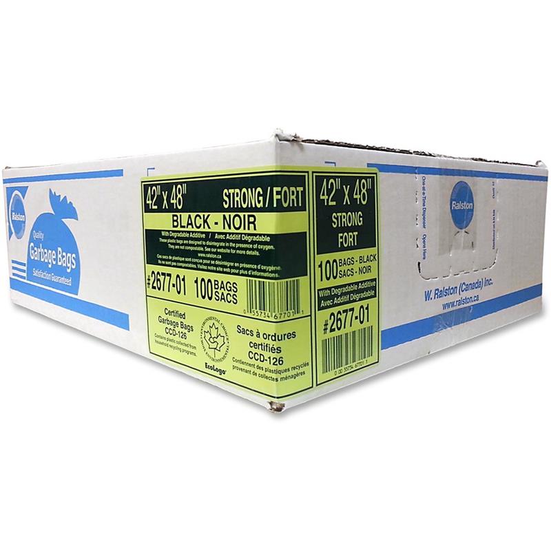 Image GARBAGE BAG IND.STR.42X48 BK (100)