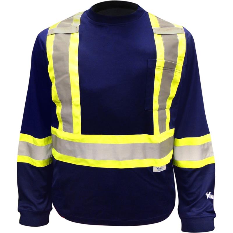 Image SAFETY SHIRT L-SLEEVE NAVY M