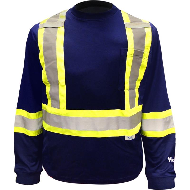 Image SAFETY SHIRT L-SLEEVE NAVY XL