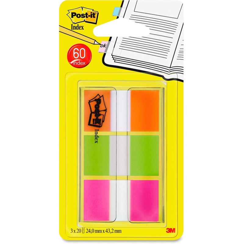 Image POST-IT FLAG 1X1.7  3COL.CRD (60)