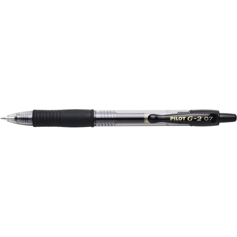Image PEN RTRCT GEL 0.7 BLK 2/PKG G2 (2)