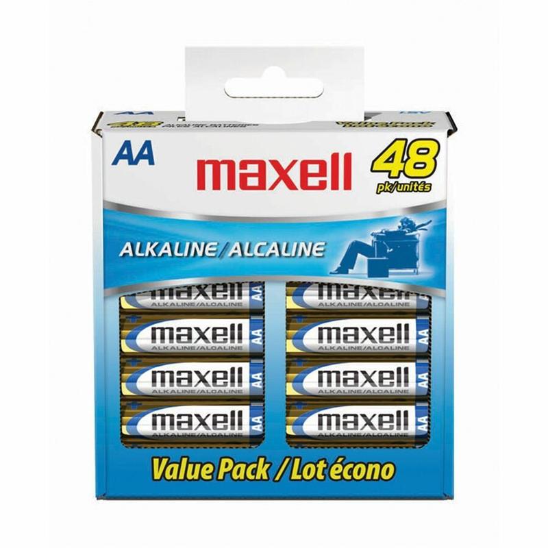 Image BATTERIES AA MAXELL 48/PKG (48)