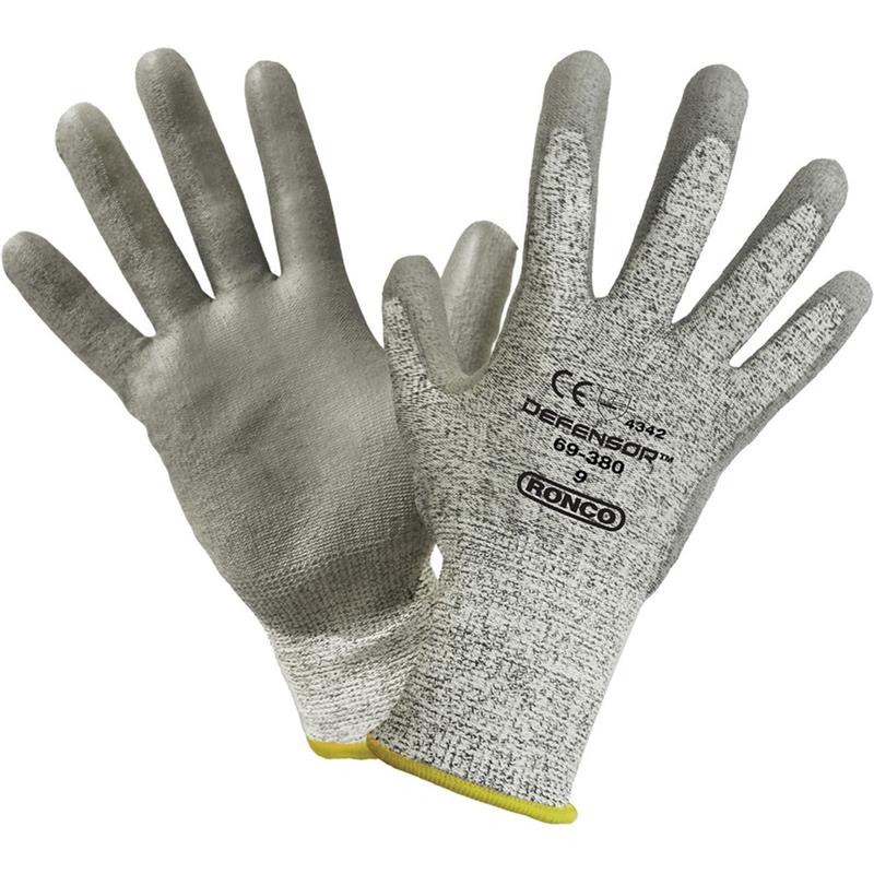 Image POLYURET.COATED GLOVES LGE GRY (6)