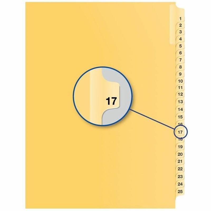 Image Quest Numerical Litigation Index Dividers