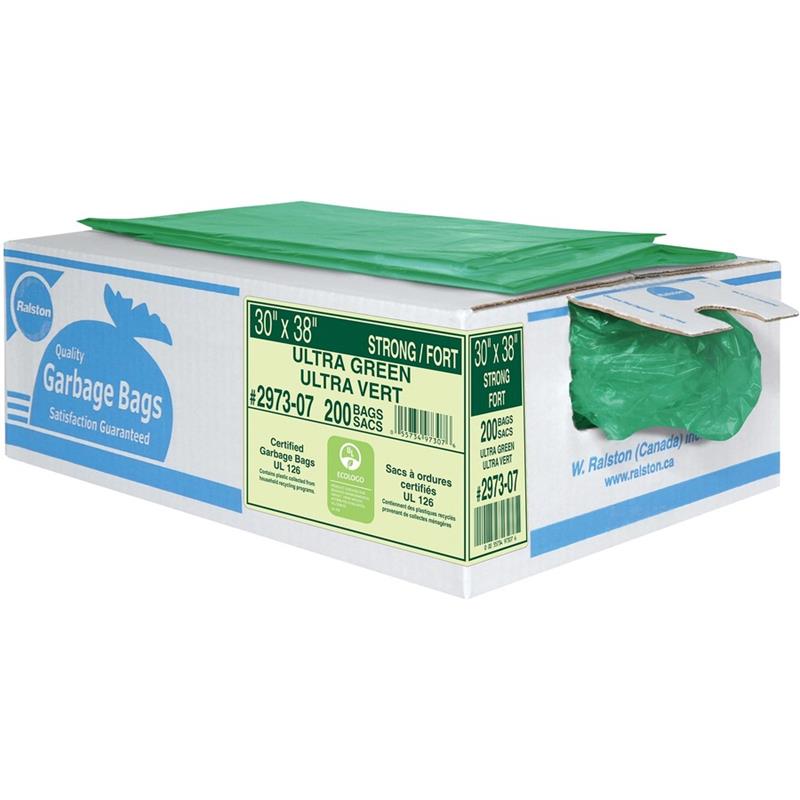 Image RECYCLE BAG STRONG 30X38" GRN (200)
