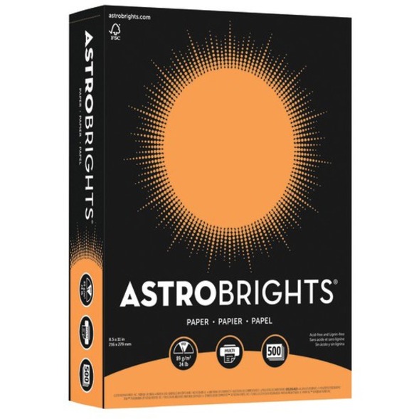 Image ASTRO. PAPER 24LB LET. ORANGE (500)