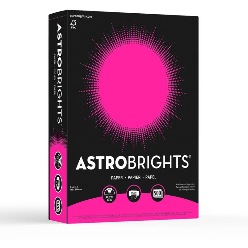 Image ASTRO. PAPER 24LB LET. FUSCHIA (500)