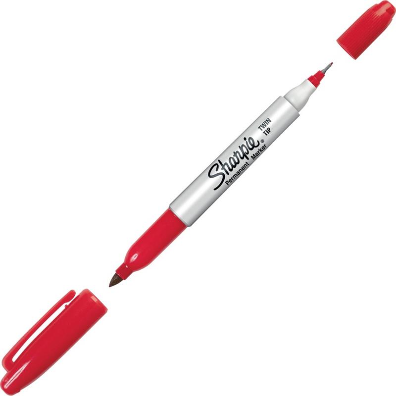 Image MARKER SHARPIE TWIN TIP RED