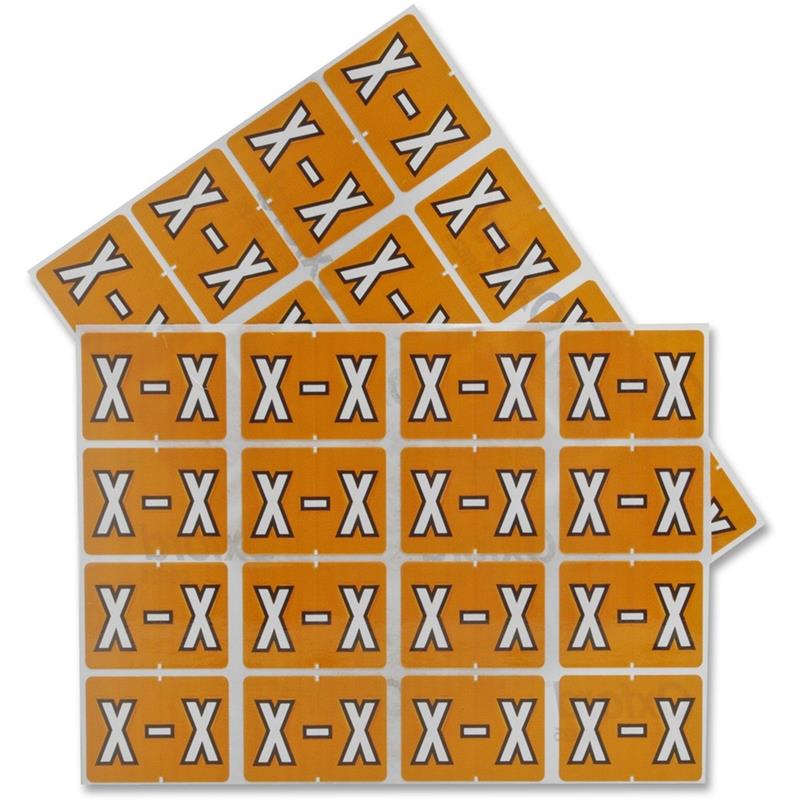 Image End Tab A-Z Filing Labels