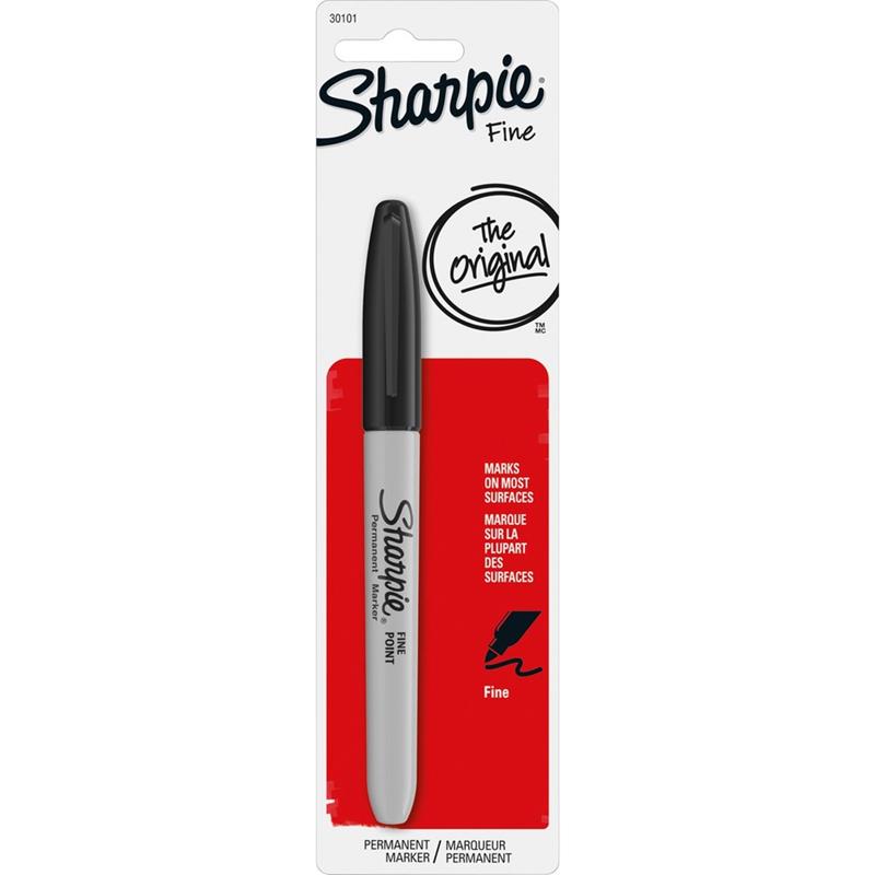 Image MARKER SHARPIE FINE BLACK CARD
