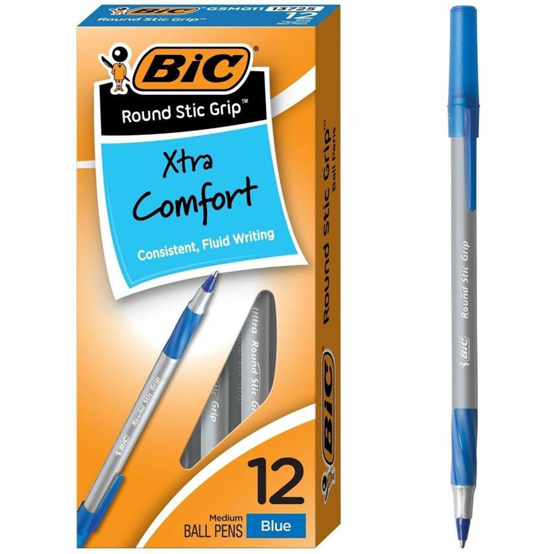 Image PEN RSTICK GRIP MED.BLUE (12)