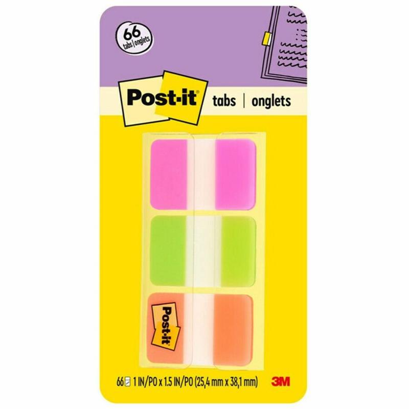 Image POST-IT ASS. TAB 1X1.5  CARD @66