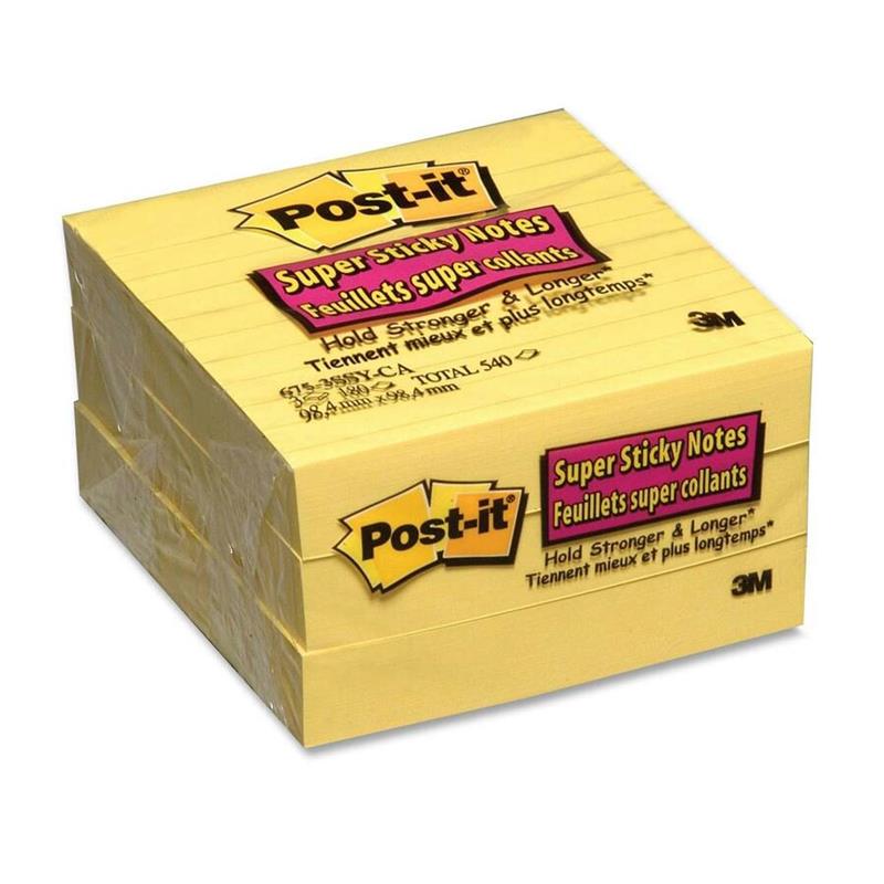 Image POST-IT YEL.SS RUL.NOTES 4X4 (3)