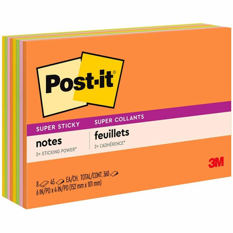 Image POST-IT SS 6X4 ENERGY BOOST ASS. (8)