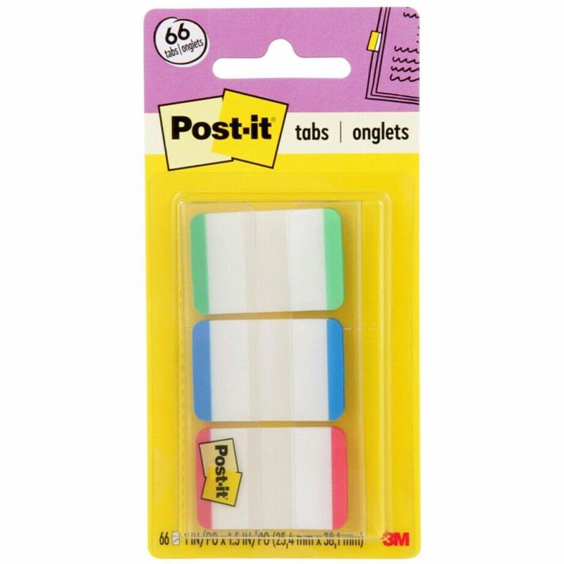 Image POST-IT ASS. TAB 1X1.5  CARD @66