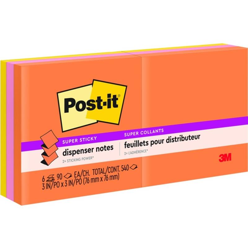 Image POST-IT 3X3 ENERGY BOOST SS POP-UP N-PAD (6)