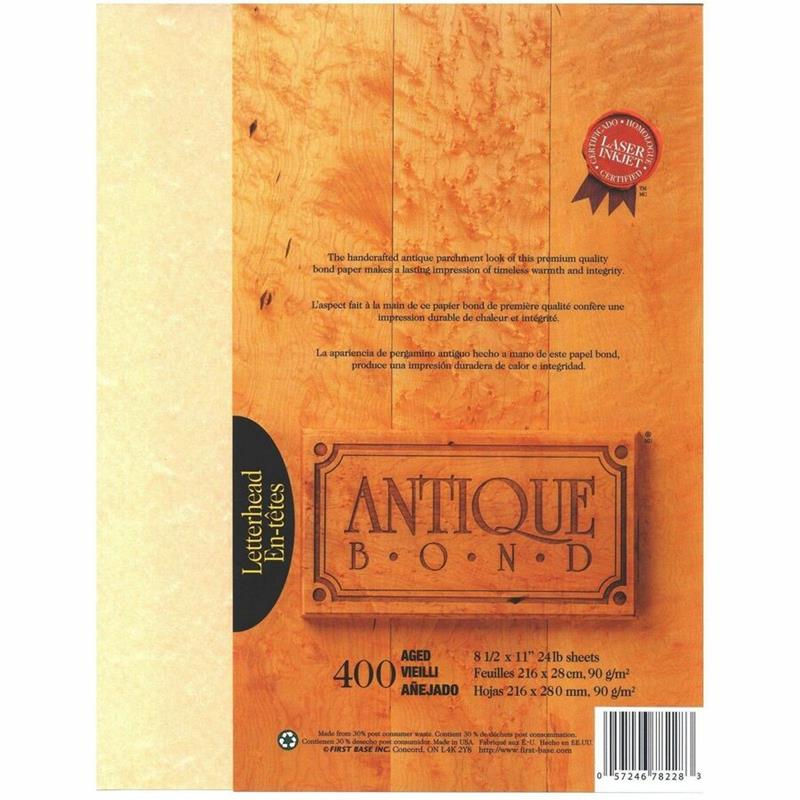 Image ST-JAMES AGED. ANTIQ. BOND PAPER 8.5'' X (400)