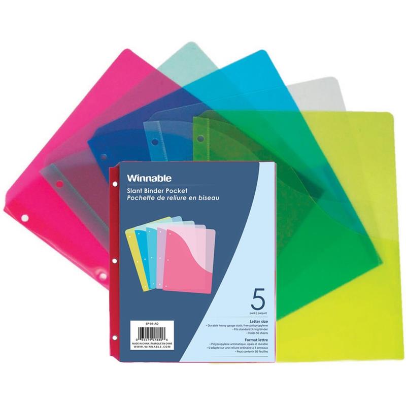 Image SLANT 3H. BINDER POCKET ASS. @5