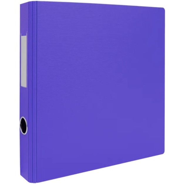 Image 1''D RING VIOLET POLY BINDER