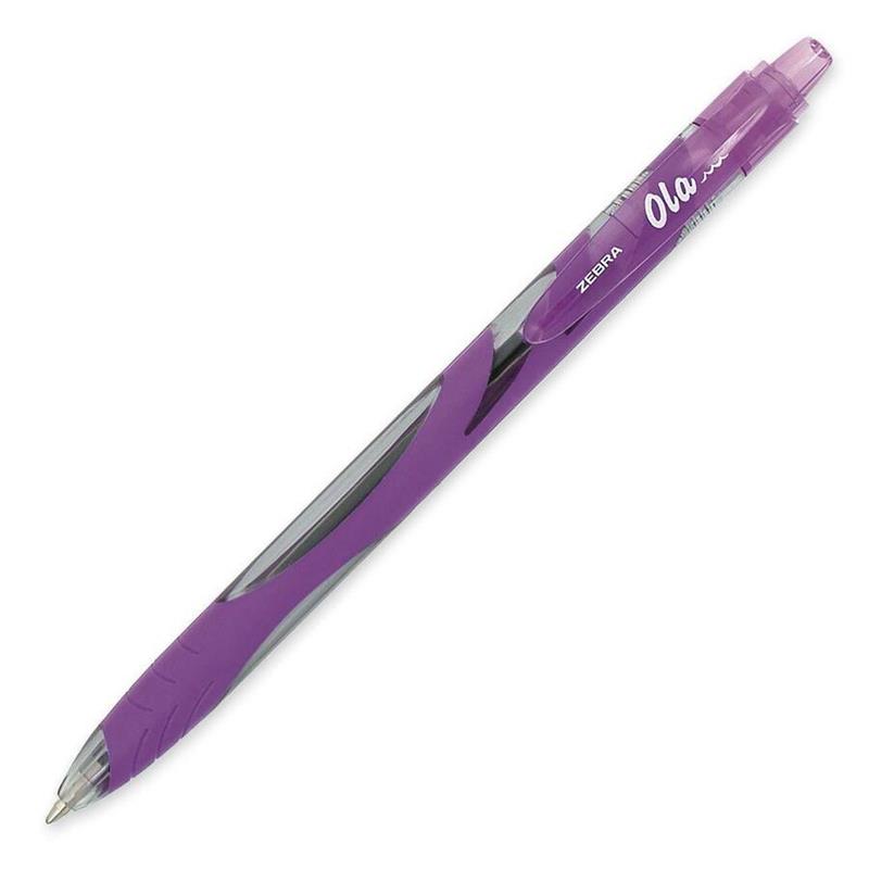 Image PEN RETR.BALLPOINT.MED.PURPLE (12)