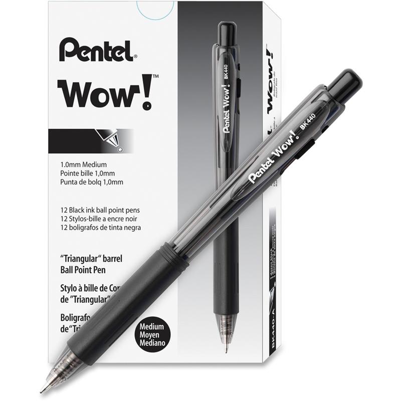 Image PEN BALLPOINT RETR.1.0mm BK (12)