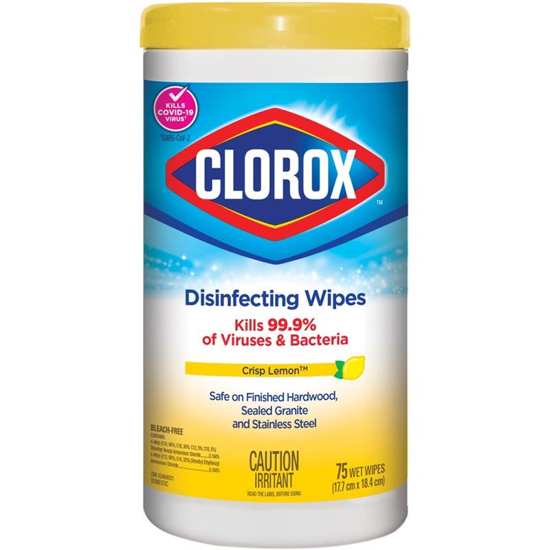 Image CLOROX DISINF.WIPES CITRUS @75