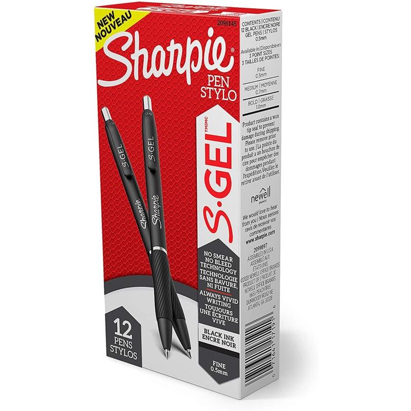 Image S-GEL RET 0.5mm BLACK INK (12)