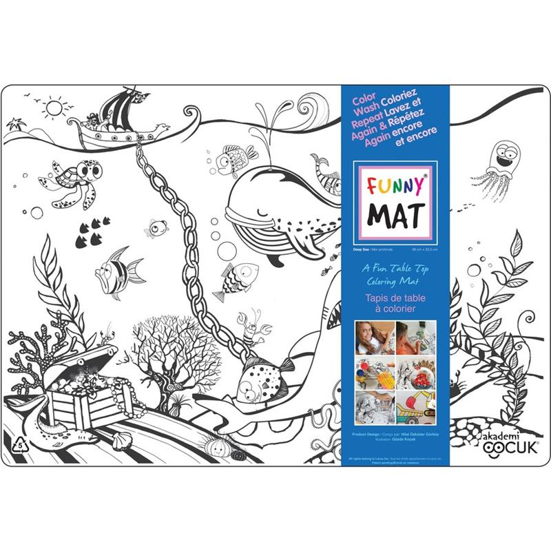Image TABLE COLORING MAT OCEAN