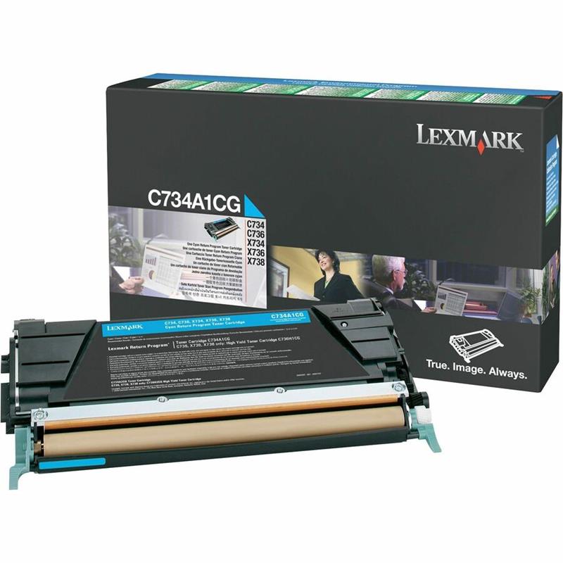 Image LEXM.C734A1CG TONER CY.